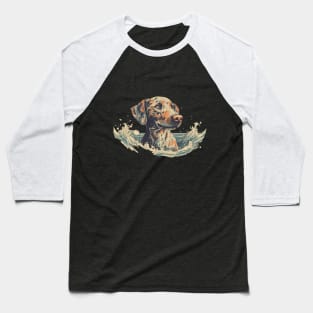 Swimming dog Baseball T-Shirt